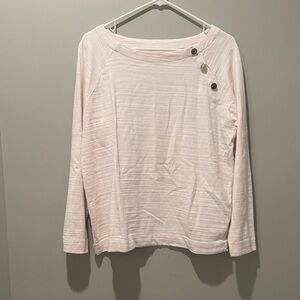 LOFT Button-Accent Top